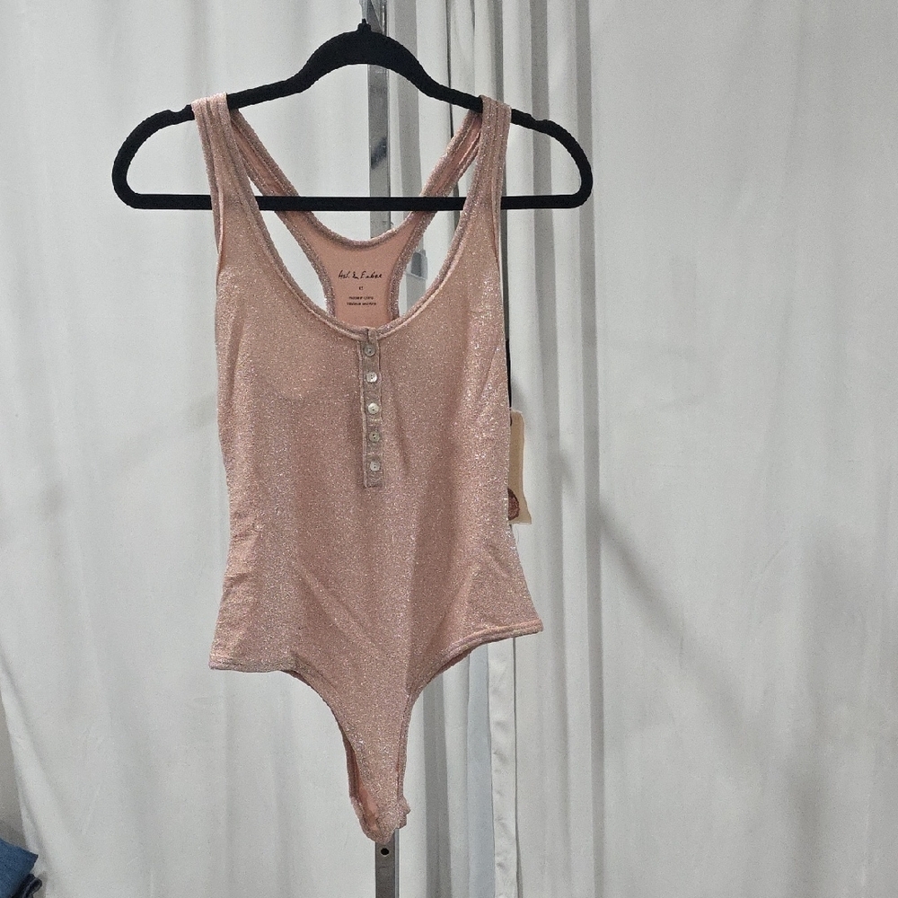 Ash & Ember Shimmering Pink Bodysuit